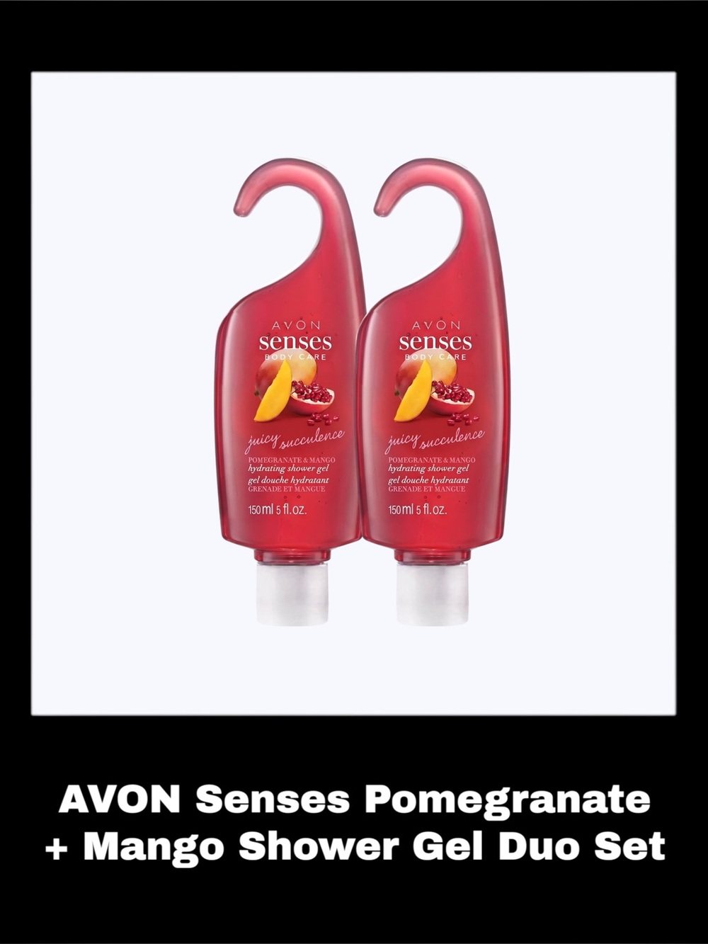 AVON Senses Pomegranate + Mango Shower Gel Duo Set